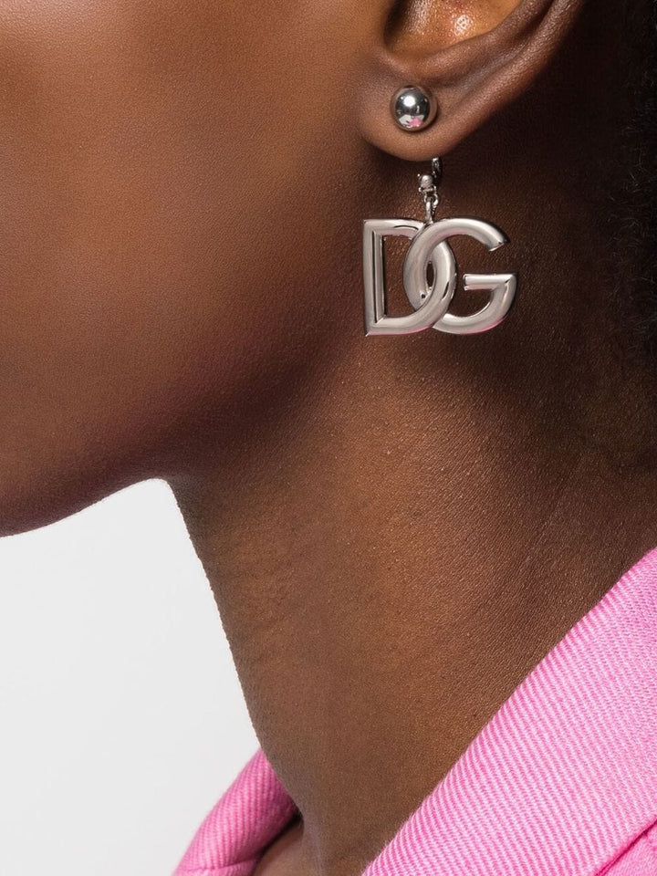 KIM DOLCE&GABBANA pendant earrings with logo