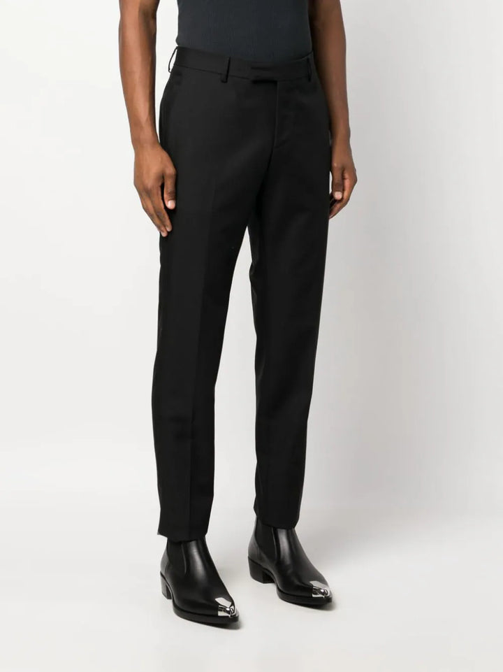 Mid-rise tailored trousers