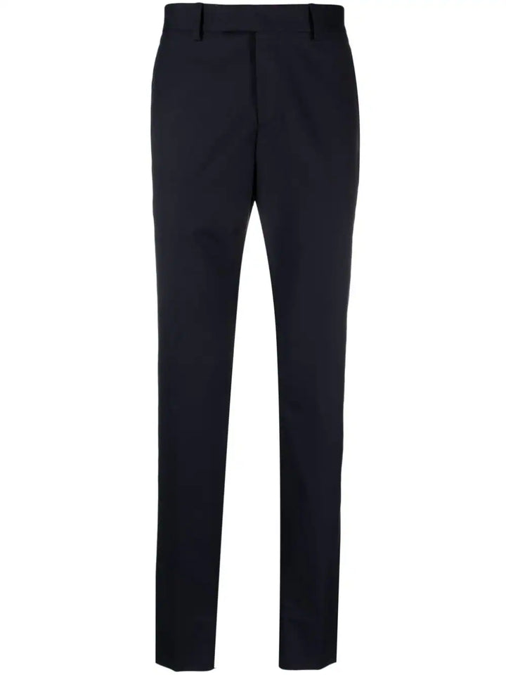 Slim-cut tailored trousers