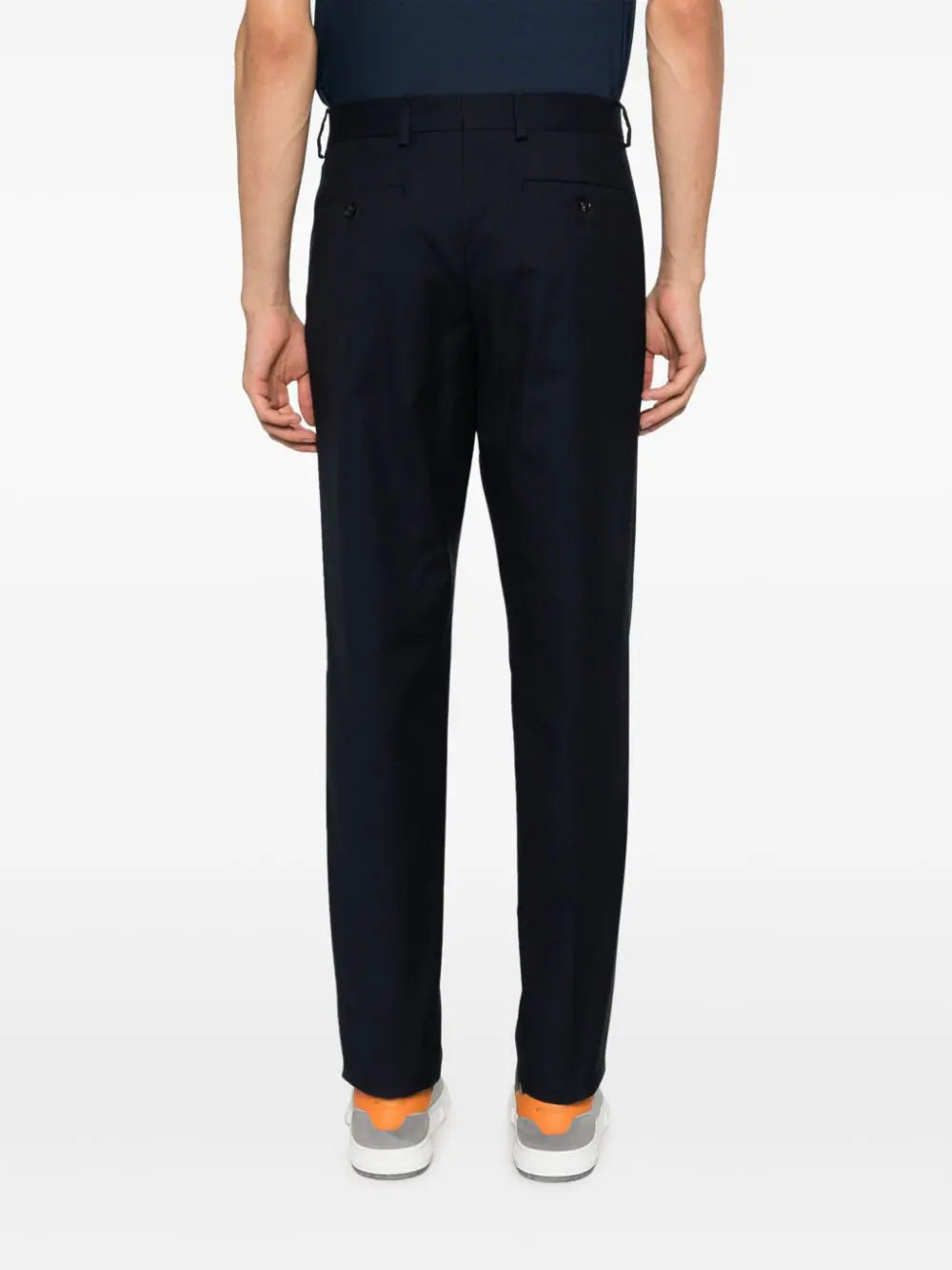 Slim-cut tailored trousers