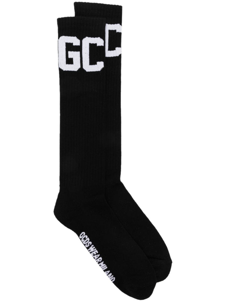 Mid calf band logo socks