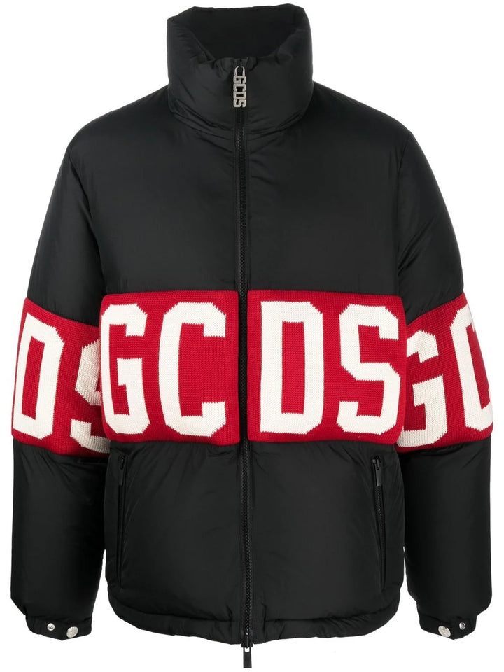 Down jacket with logo