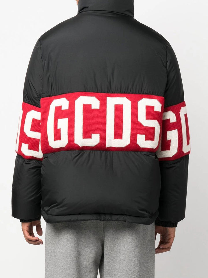 Down jacket with logo