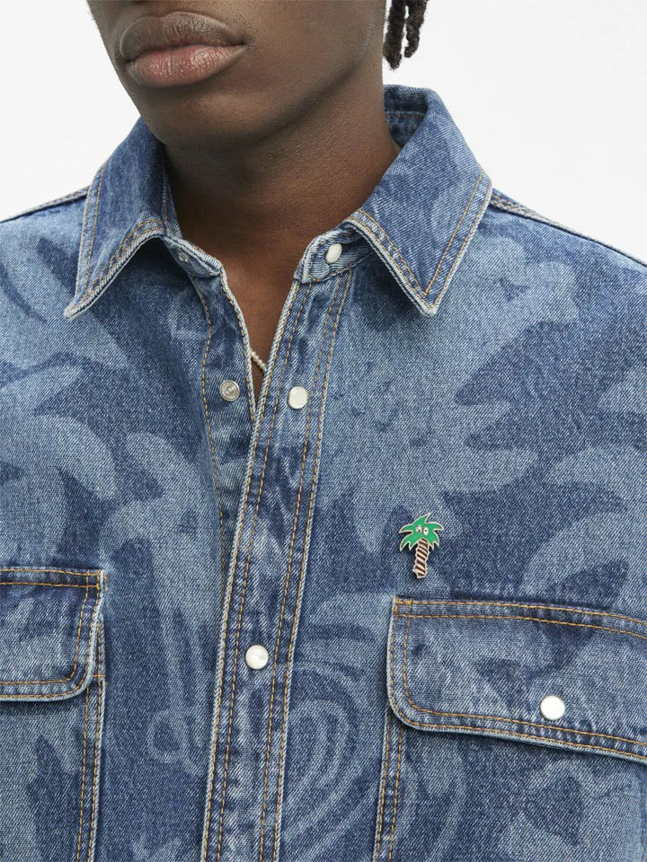 Palmity denim shirt with print