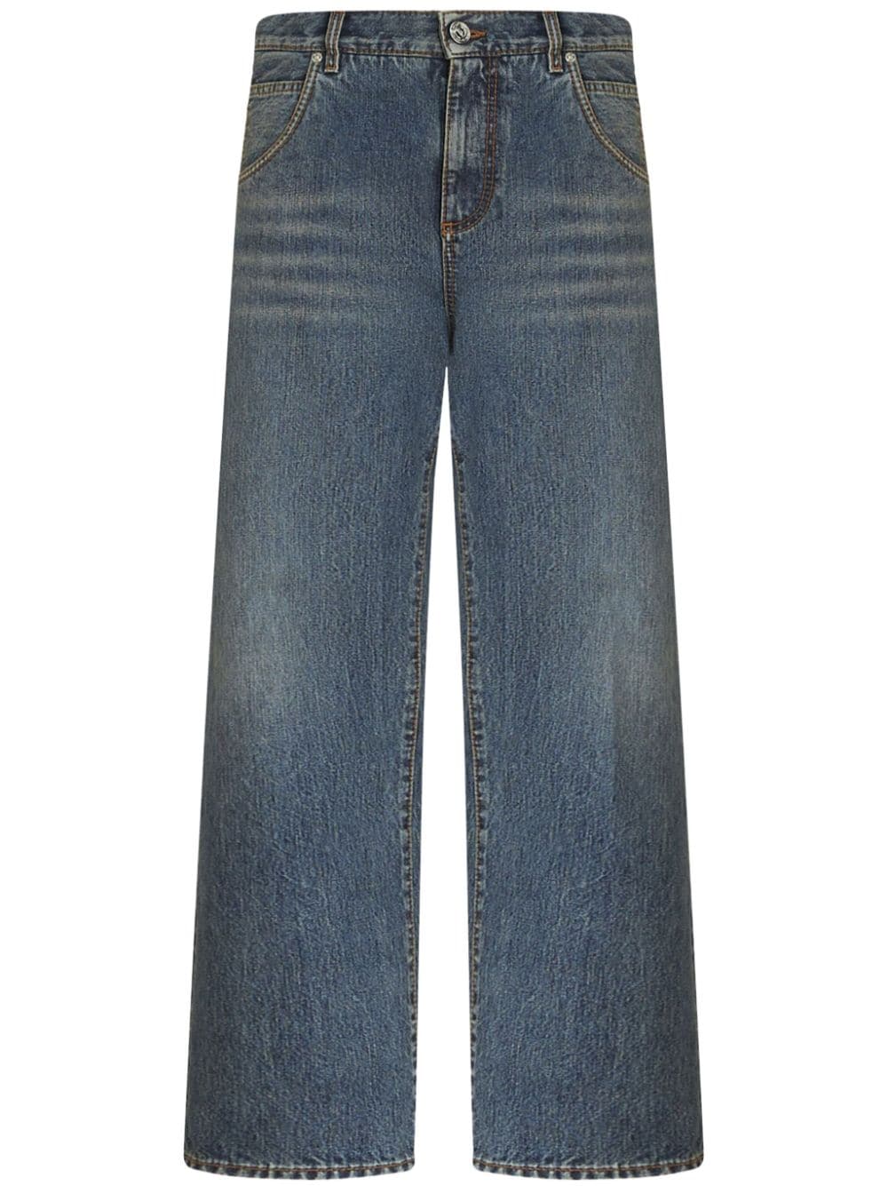 Wide leg cropped jeans