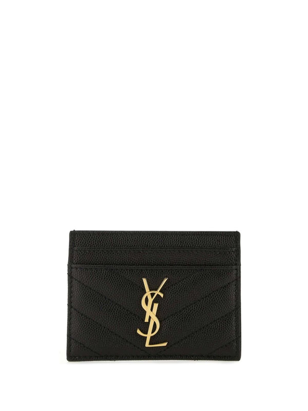 Cassandre MatelassÉ Card Case In Grain De Poudre Leather