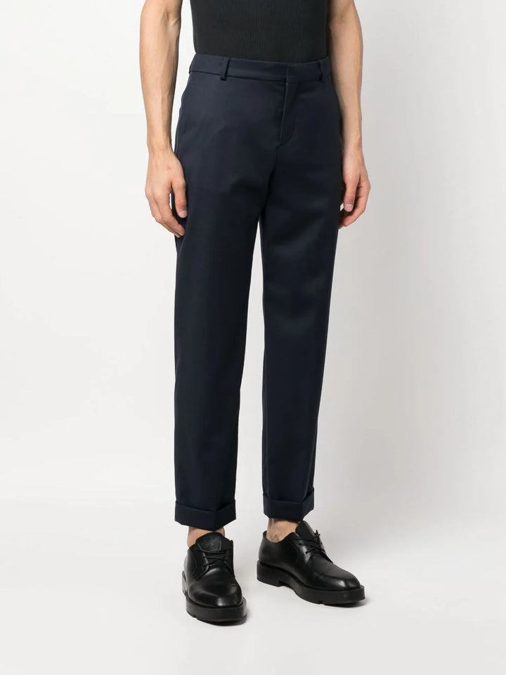 Straight cropped trousers