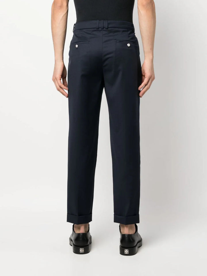 Straight cropped trousers