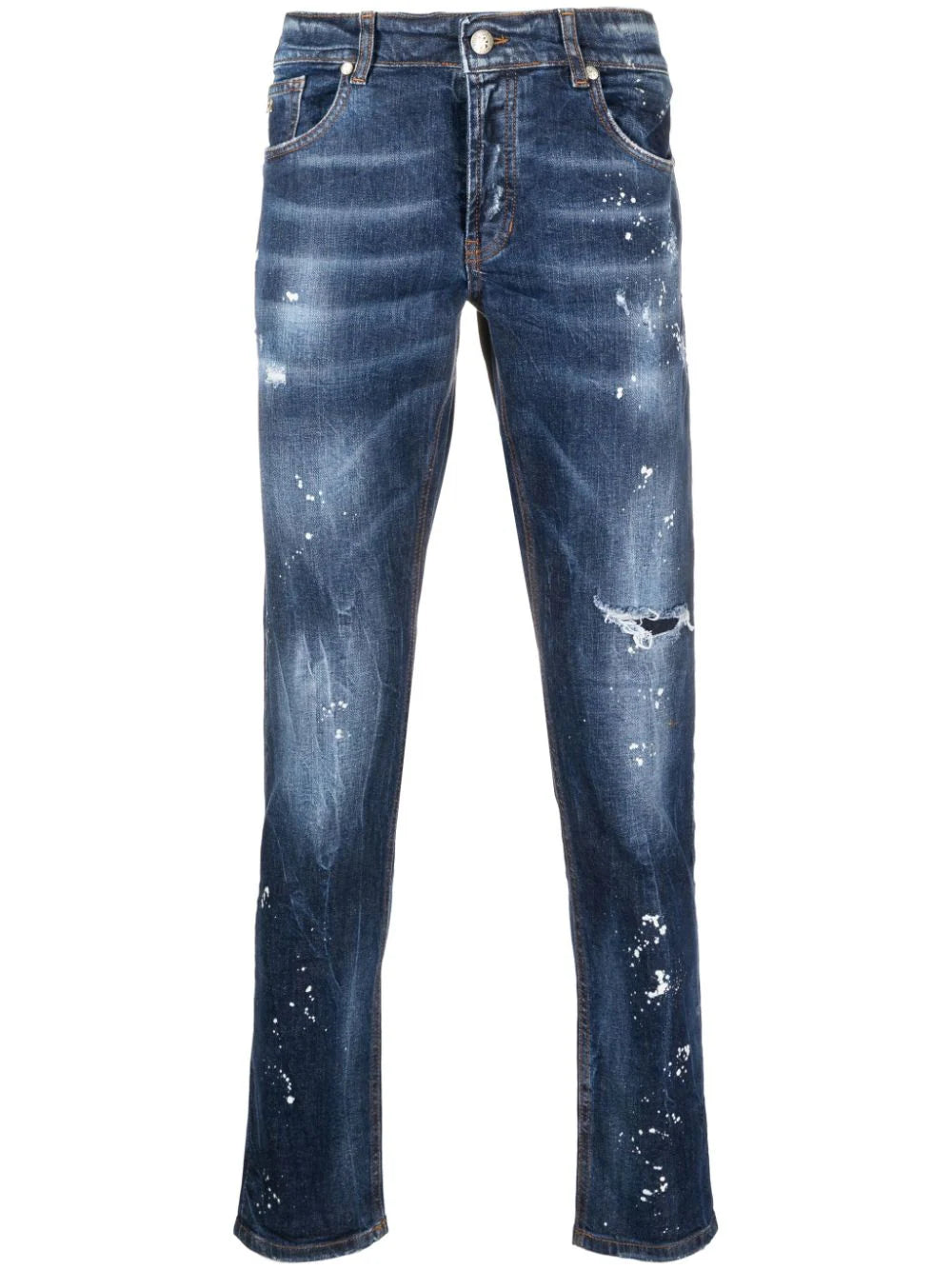 Iggy skinny jeans with patent leather effect