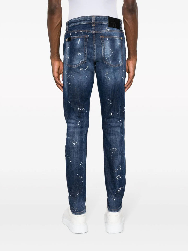 Iggy skinny jeans with patent leather effect