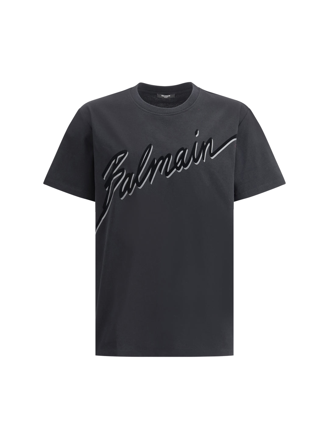 BALMAIN LETTER FLOCK T-SHIRT - REG FIT