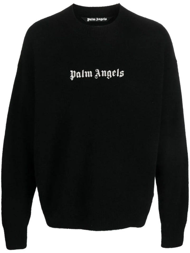 Crew-neck sweater with logo