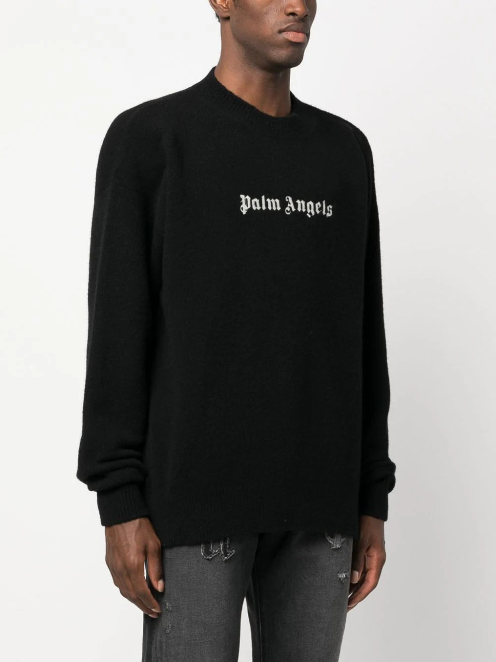 Crew-neck sweater with logo