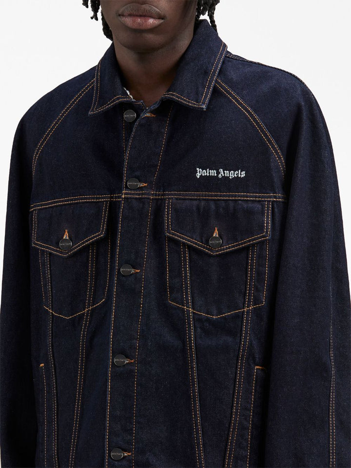 Denim jacket with embroidery