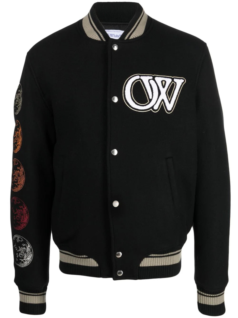 Bomber jacket with patch