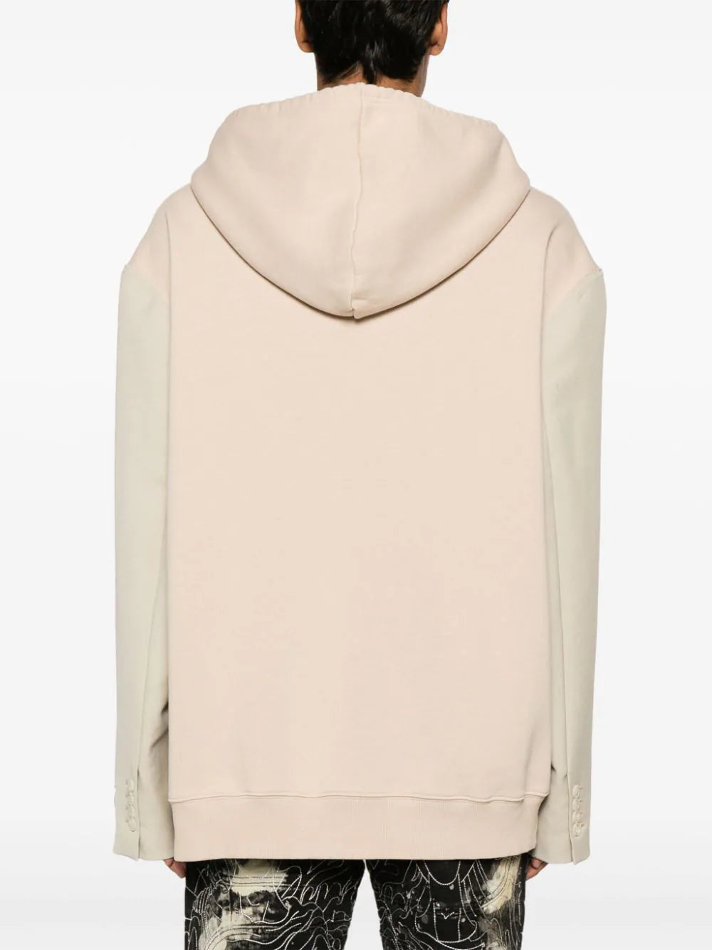 Sweatshirt with contrasting sleeves