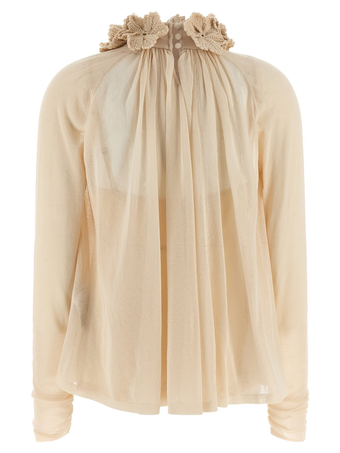 Zimmermann Hypnotic Crochet Trim Tops - Beige | eb688ee565409cf53c4ccceffe5c47091c55ce5b