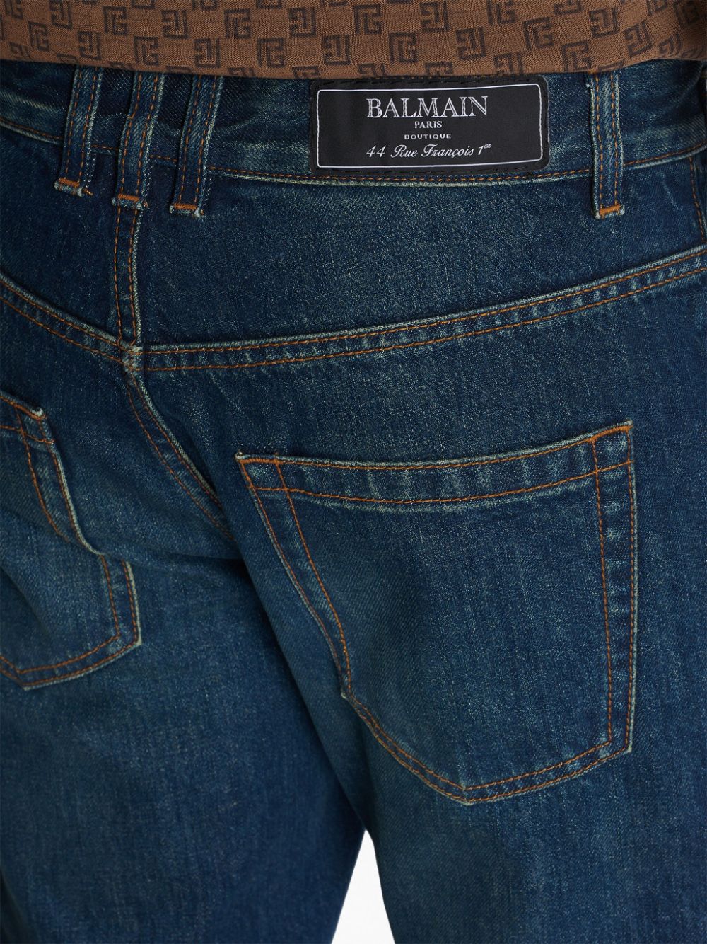 Vintage straight jeans with logo