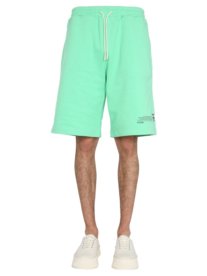 MSGM Shorts - Green | Wanan Luxury