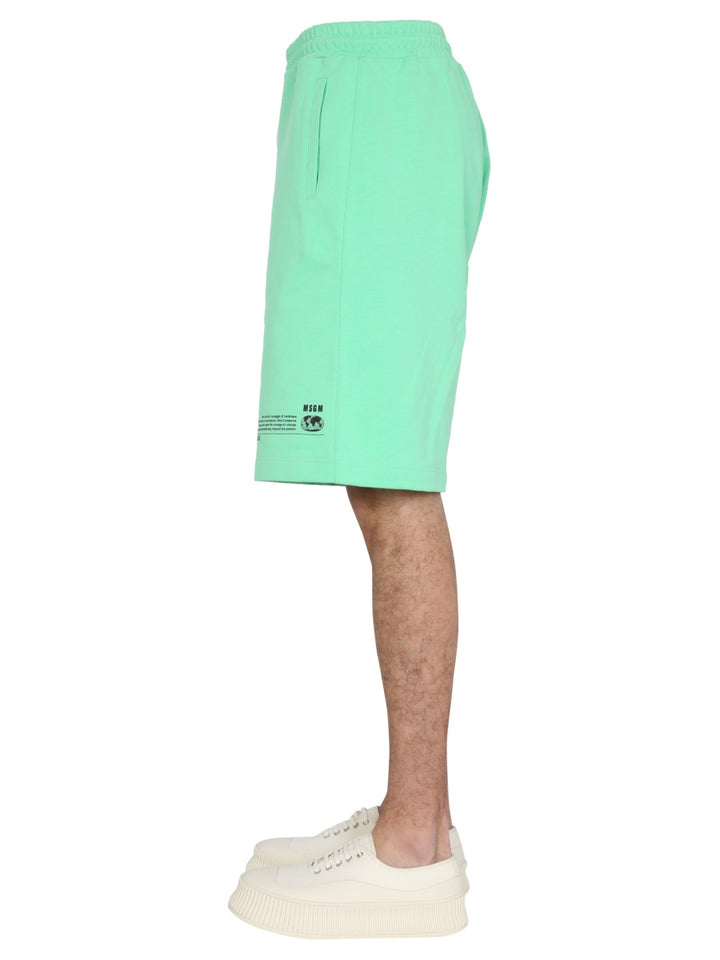 MSGM Shorts - Green | Wanan Luxury