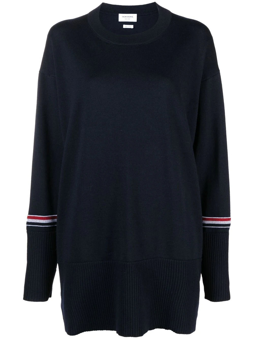 Exaggerated crew neck pullover