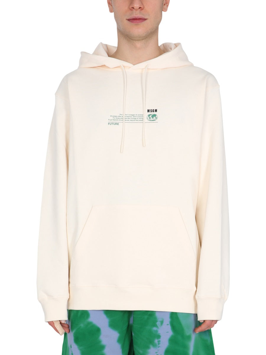MSGM Sweatshirts - White | Wanan Luxury