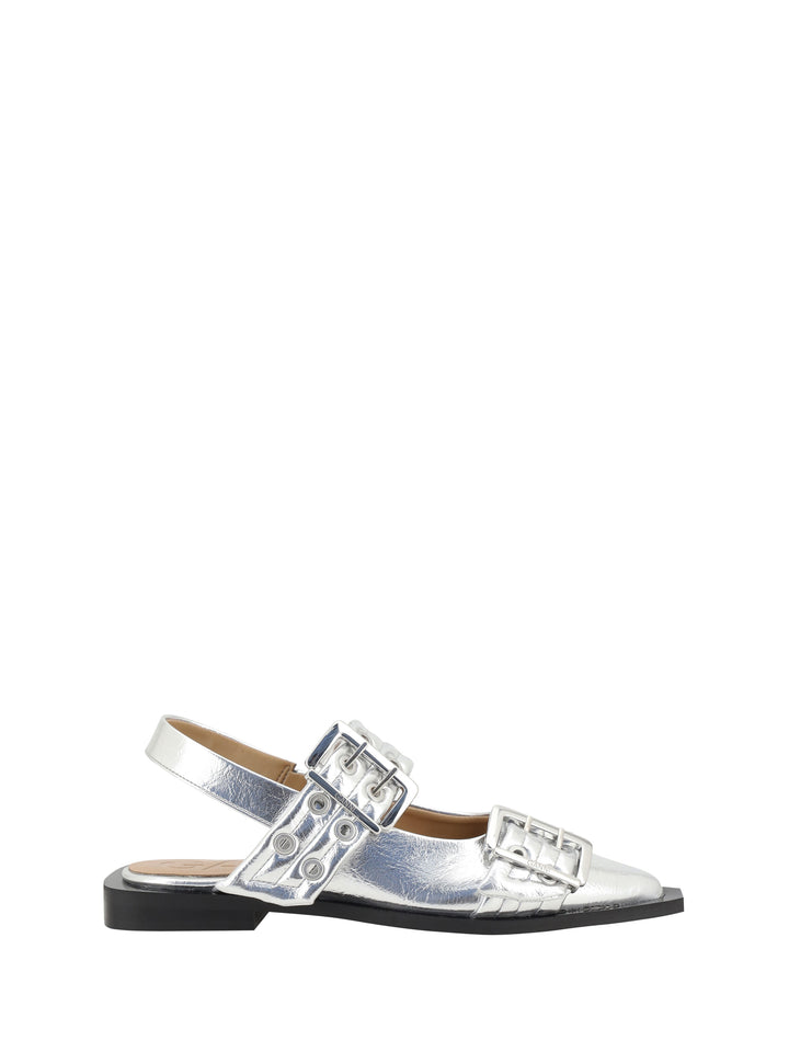 Ballerine Buckle Metallic