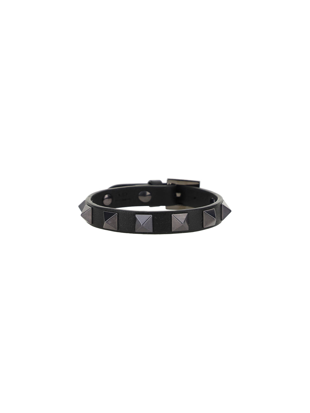 LEATHER STUDDED BRACELET (8x8mm) | ROCKS