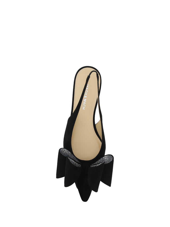 ''LE CADEAU'' SLINGBACK FLATS (15MM)