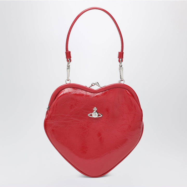 Vivienne Westwood Belle Heart Red Leather Shoulder Bag