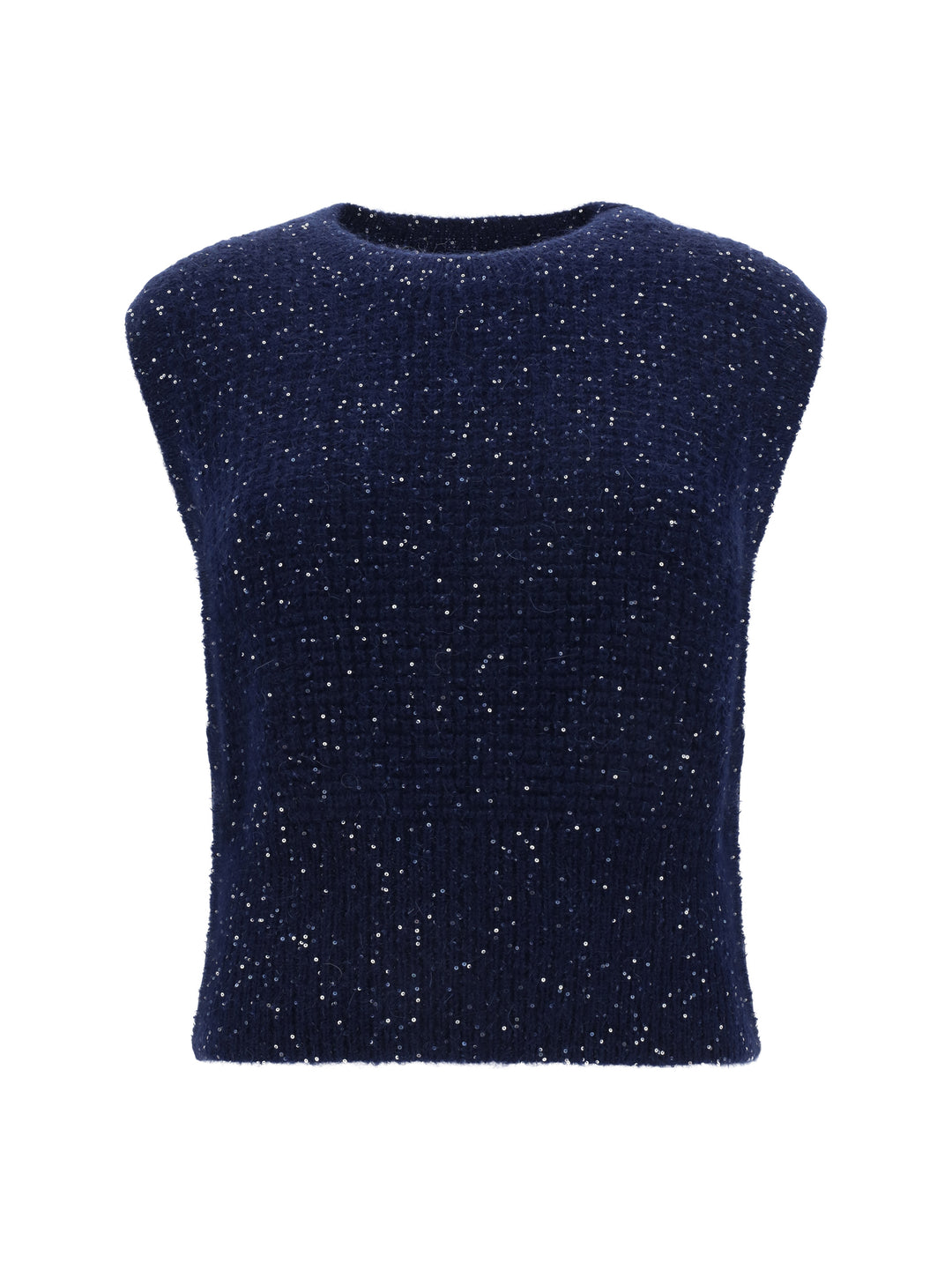 DIAMOND STITCH CREW NECK VEST