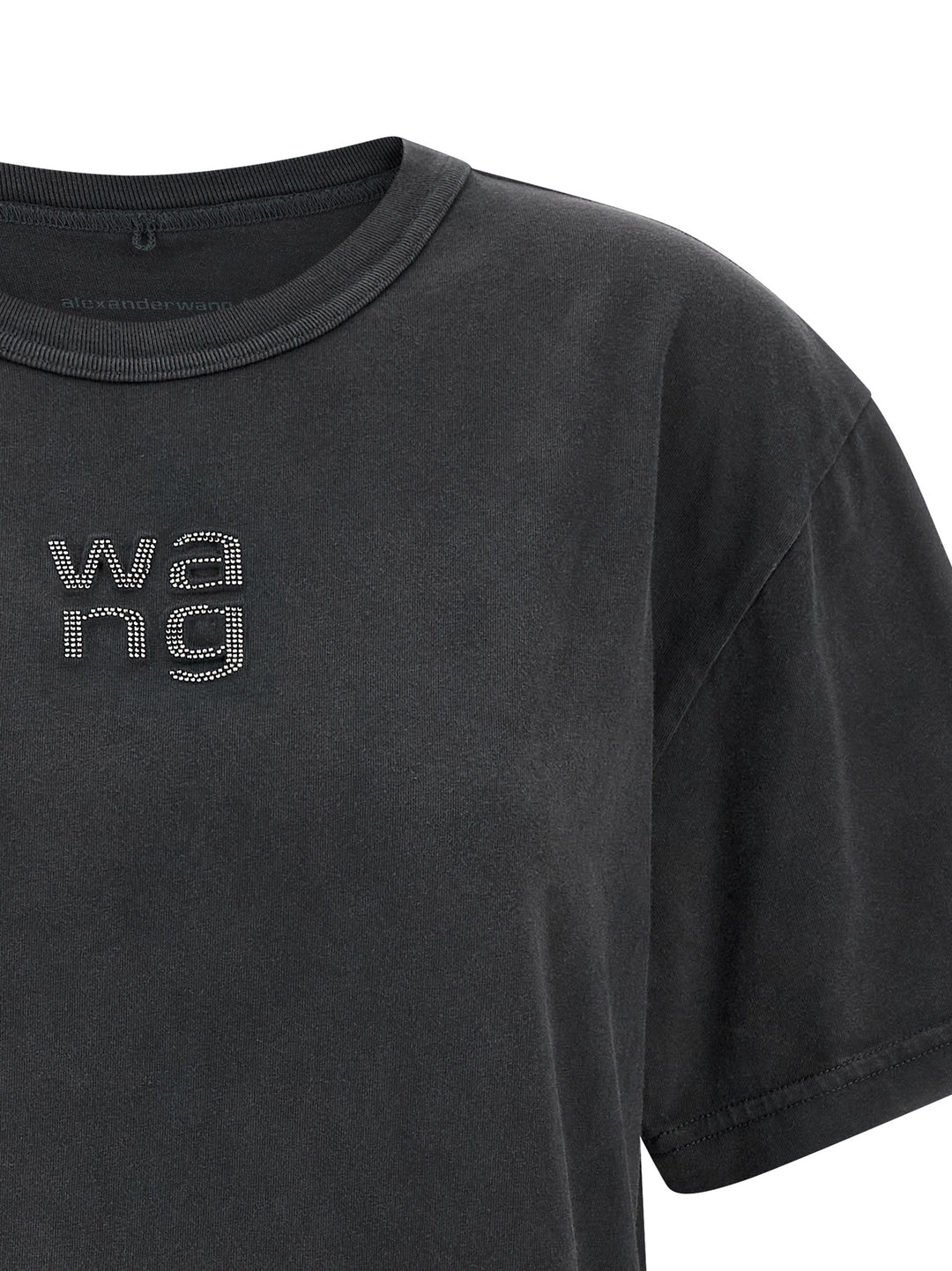 T By Alexander Wang Hotfix Logo T-shirt - Black | 67b44f20be4ebd6400bd314b9fac82567e21dd6f