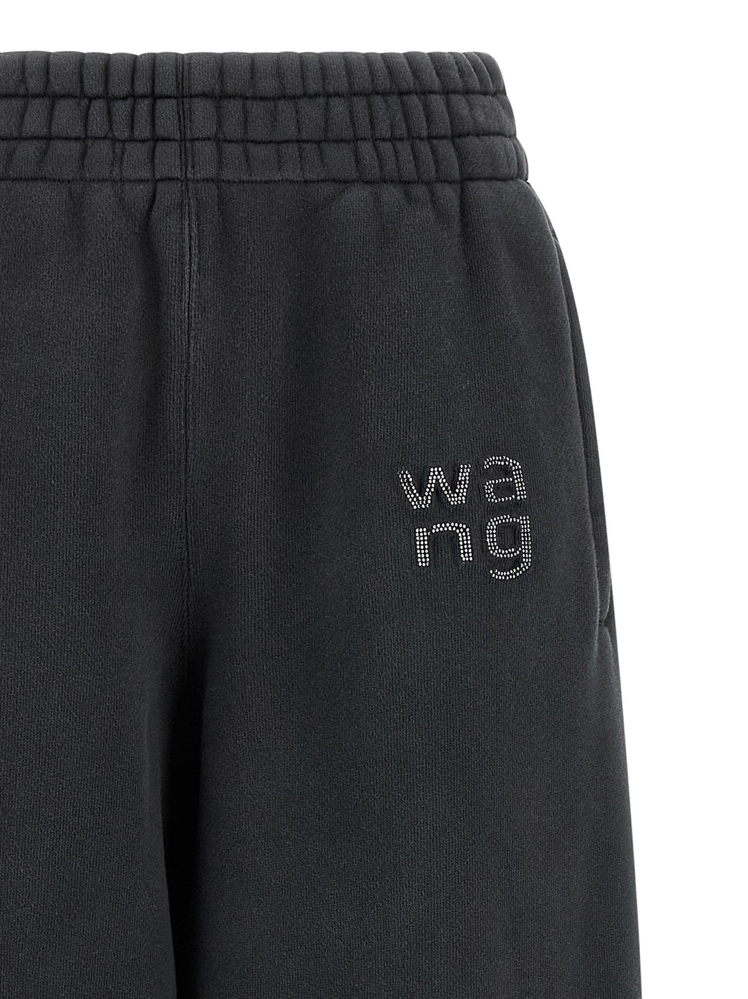 T By Alexander Wang Hotfix Logo Pants - Black | 36757736b75d06a4a017896f034aed76d4a3c5c6