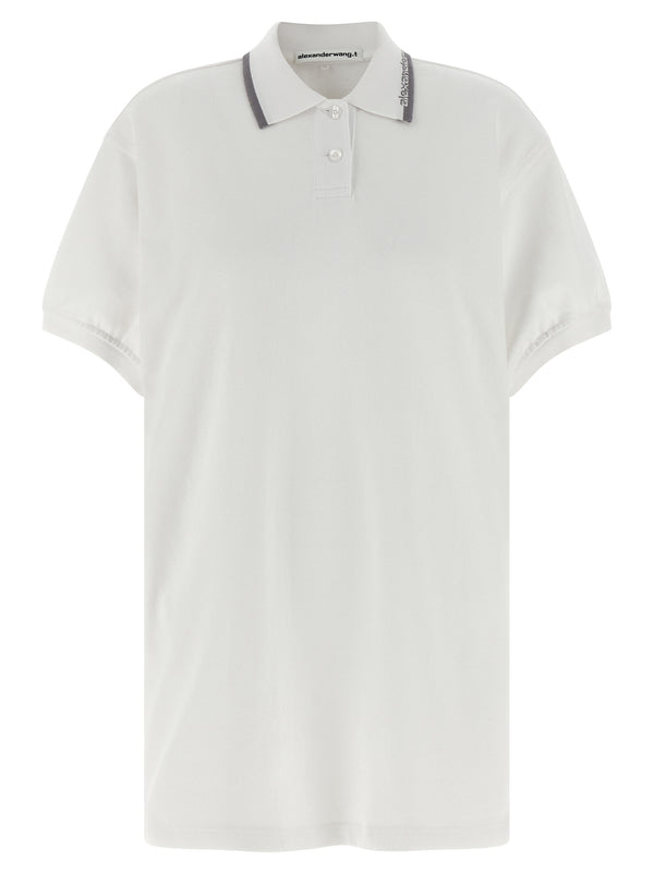 Intarsia Collar Dress Dresses White