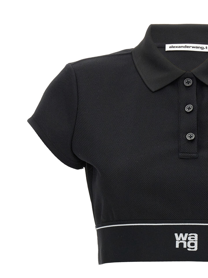 Cheerleader Top Polo Black