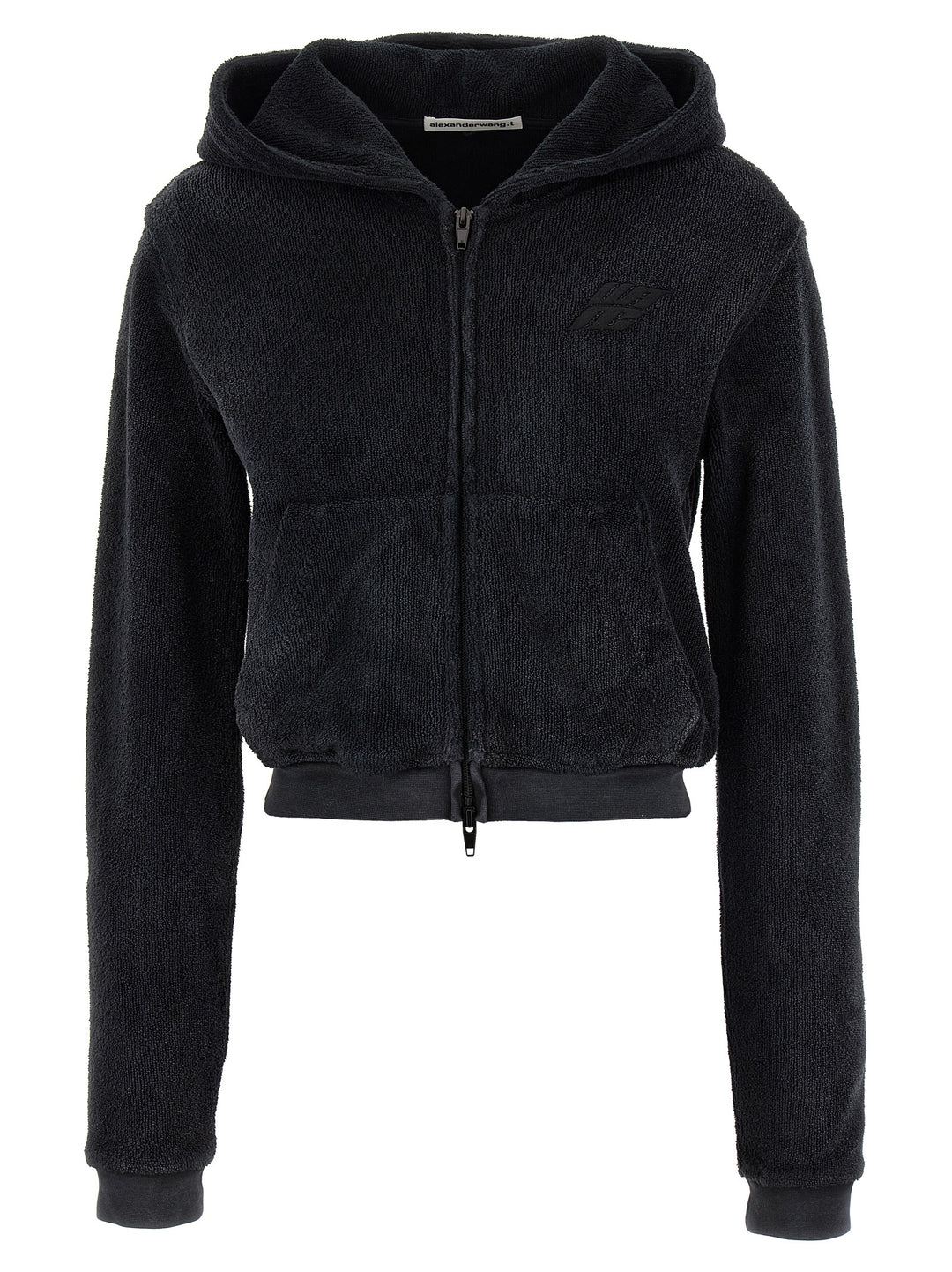 T By Alexander Wang Terry Hoodie Sweatshirt - Black | 15b7e53180dc6362fde7ba8b5b2c3a8f8b9b6d50
