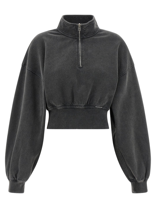 Cropped Sweatshirt Gray