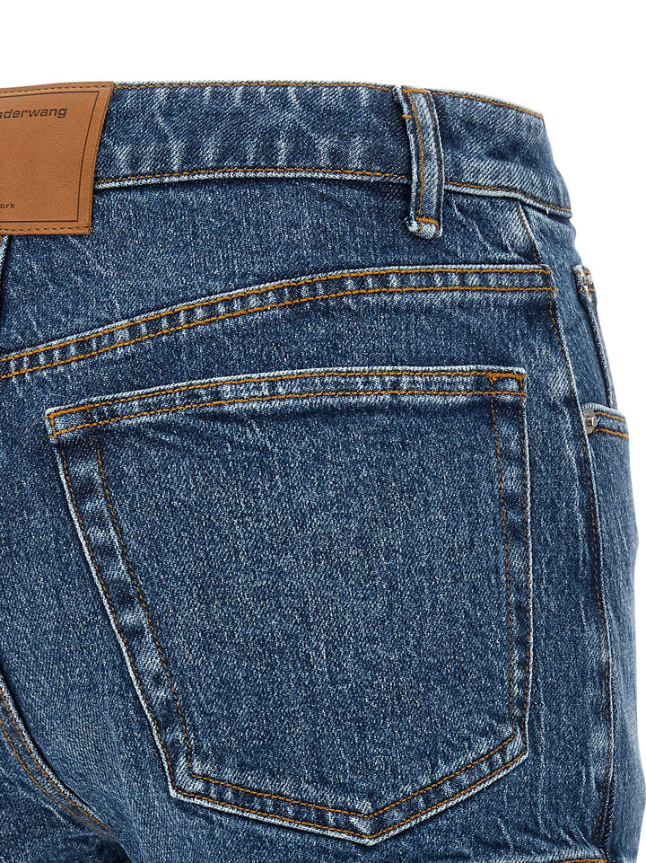 Denim X Alexander Wang Denim Skort Bermuda and Short - Blue | d8390738eb5335ef9ec2dc070836e3d9d7ac98e5