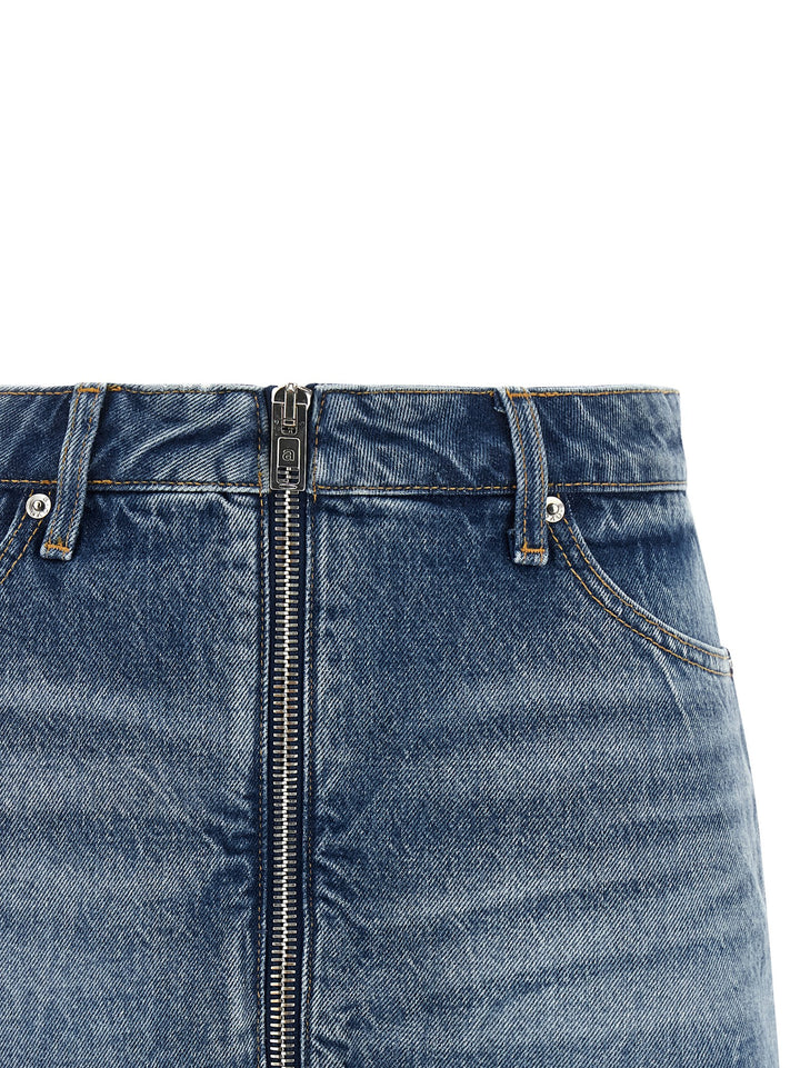 Alexander Wang Denim Skort Bermuda and Short - Light Blue | 90a02c5350fe6194e9b44739b030c03daeffe6e4