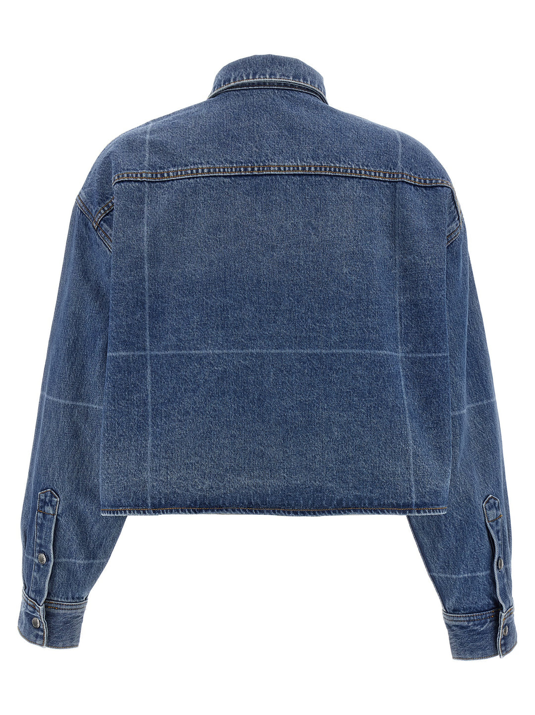 Denim X Alexander Wang Cropped Denim Shirt Shirt and Blouse - Blue | e28261d7e9192d72c096f60b415120651bd243da