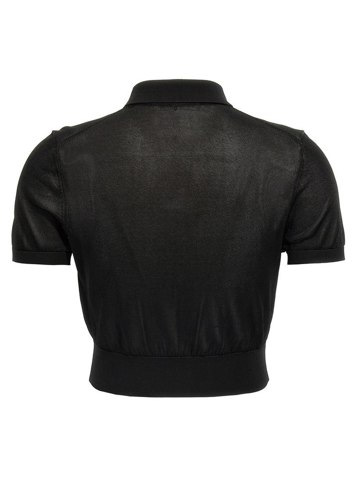 Cropped  Shirt Polo Black