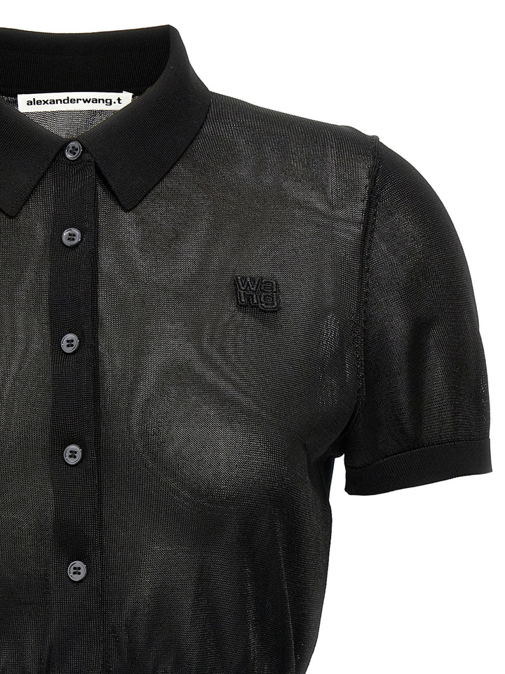 Cropped  Shirt Polo Black