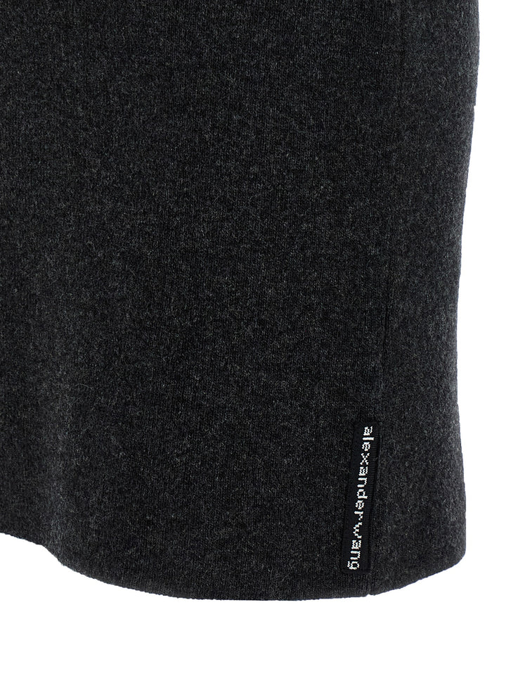 T By Alexander Wang Polo Dress Dresses - Gray | 08620a2d5ee325abdf1c762545feaca62ef4c891