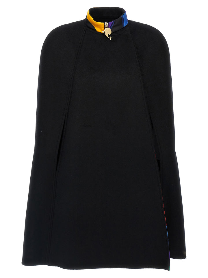 Wool Cape Capes Black