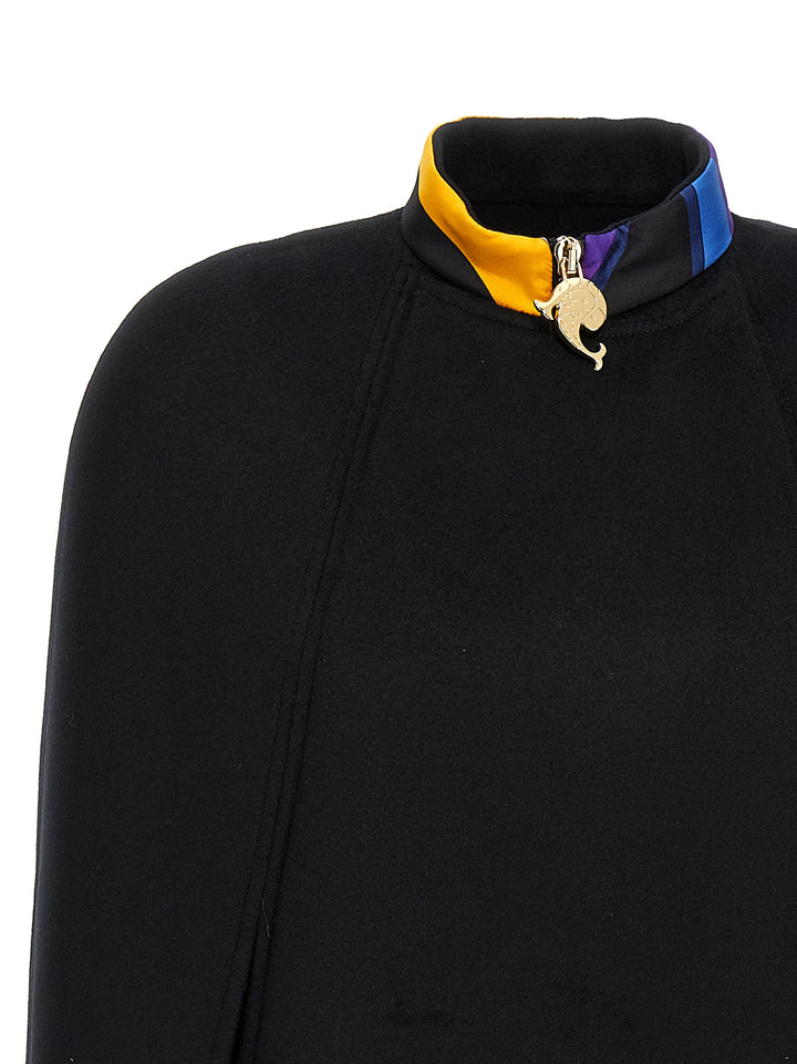 Wool Cape Capes Black