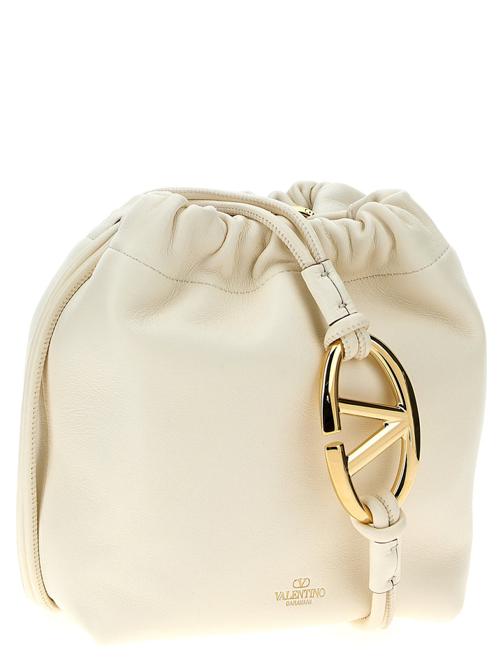 Vlogo Pouf Crossbody Bags White