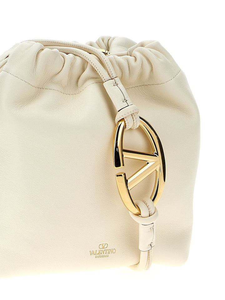 Vlogo Pouf Crossbody Bags White