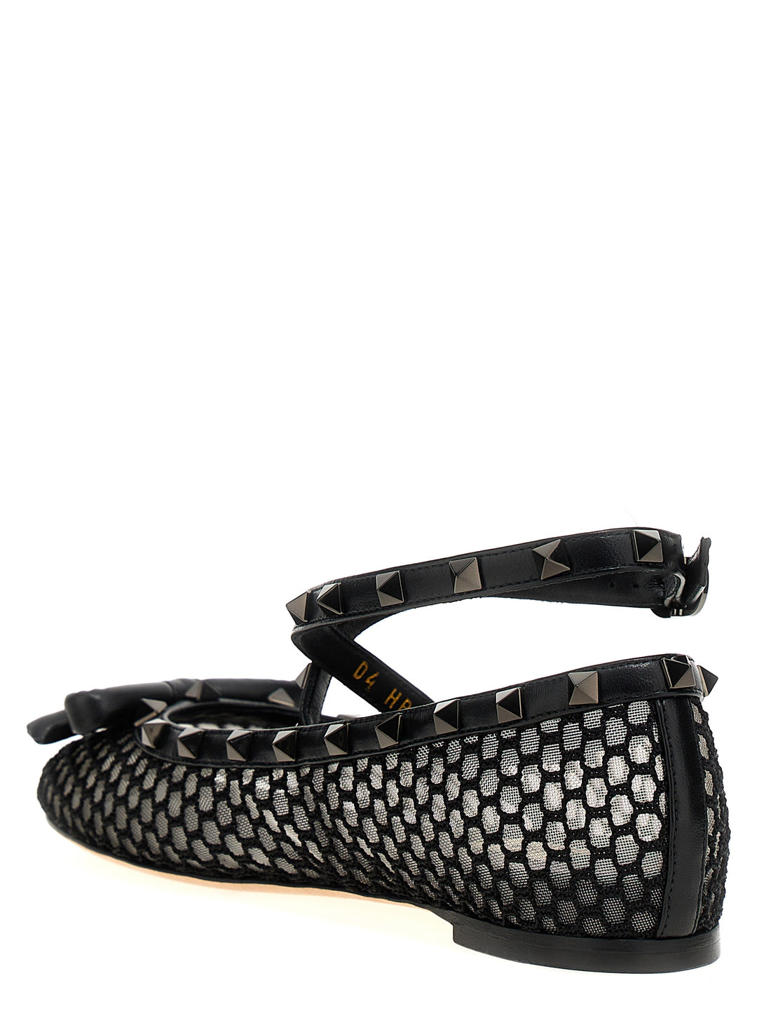 Rockstud Flat Shoes Black