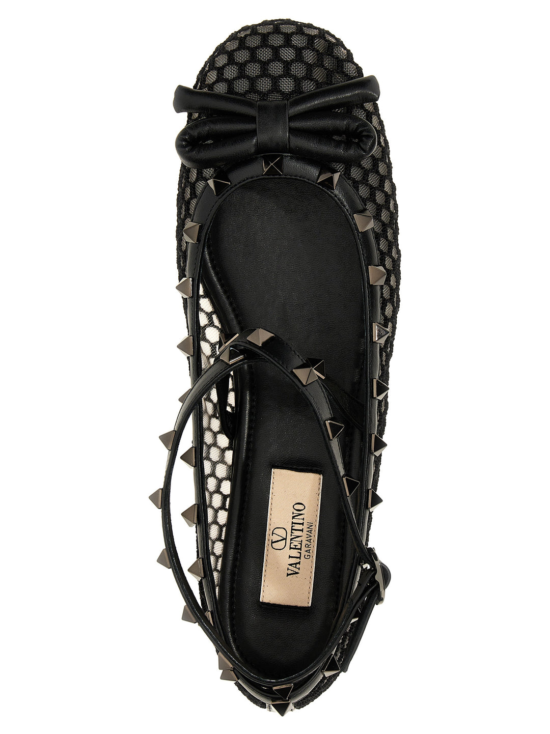 Rockstud Flat Shoes Black