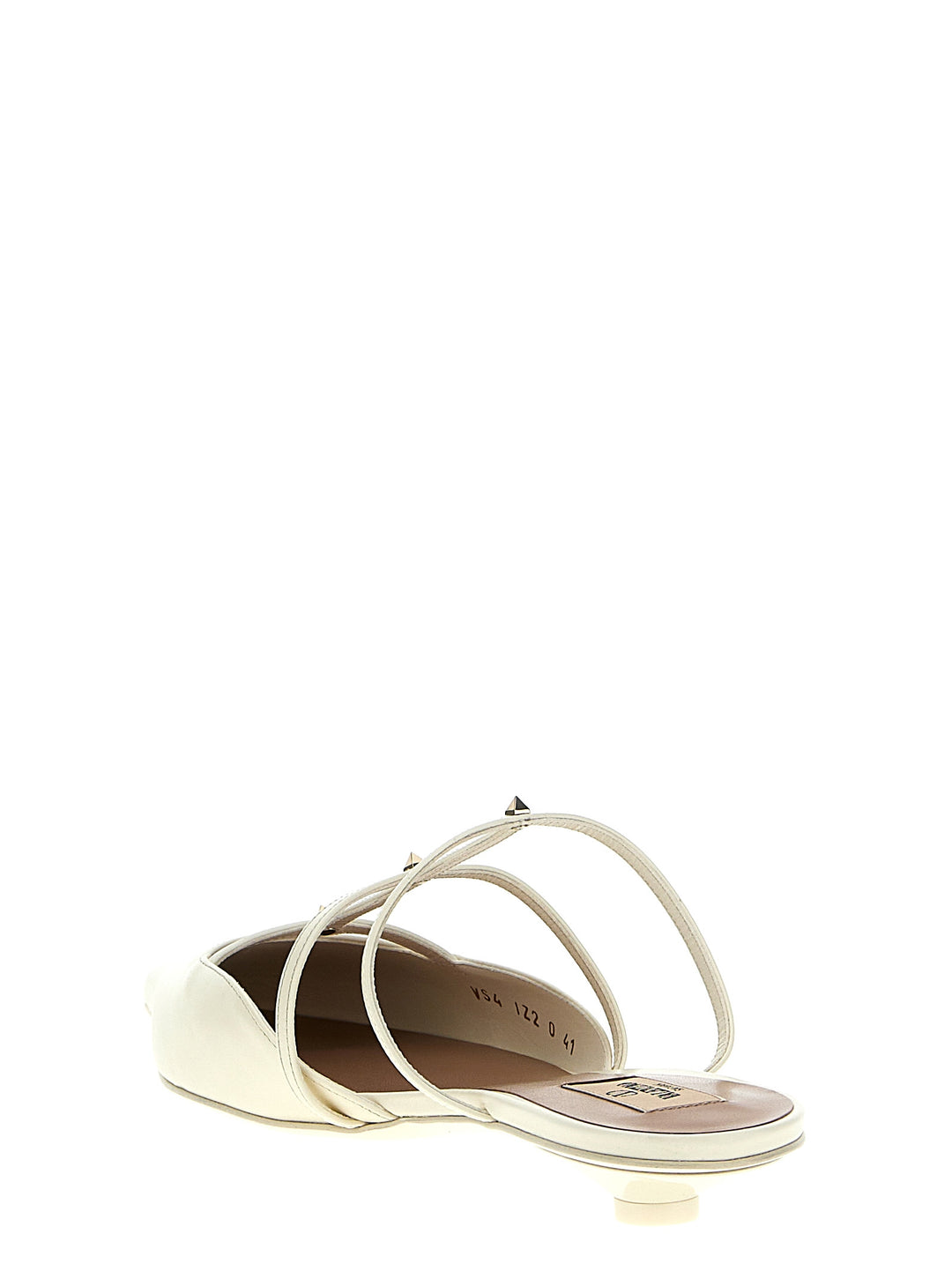 Rockstud Wispy Flat Shoes White